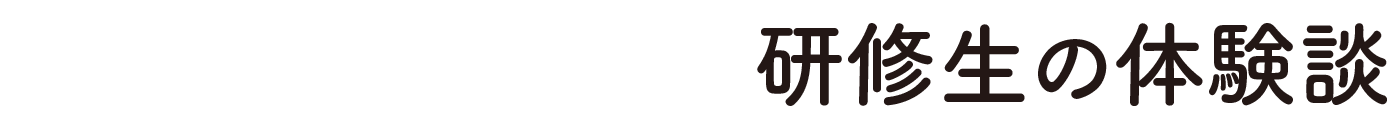 研修生の体験談